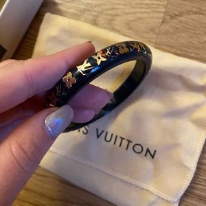 LV Resin Inclusion Bangle Bracelet